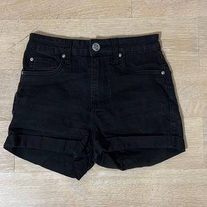 Black Jean Shorts